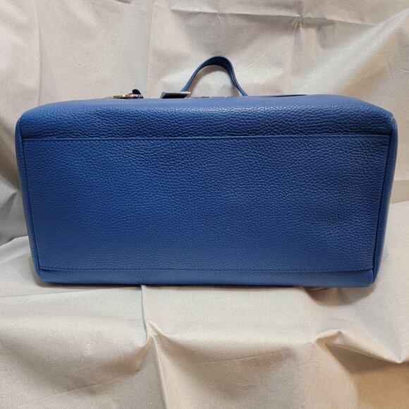 VERSACE Bluette Vitello Leather Traveling Case Bag w/Extra Shoulder Strap - Picture 11 of 12